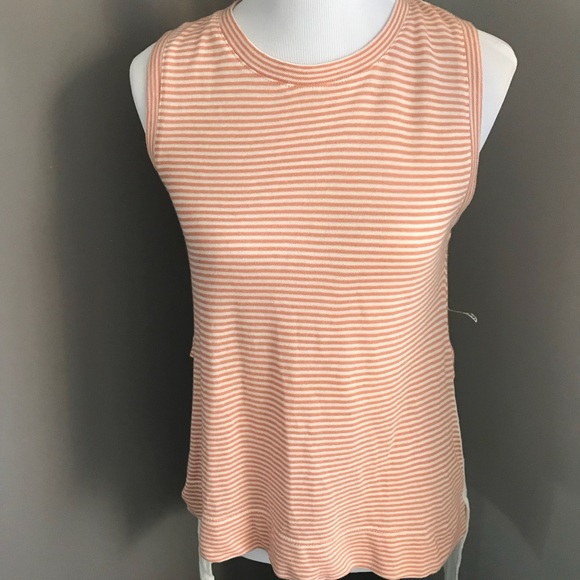 Zara Striped Tunic Tank Small Women’s Orange New - Picture 3 of 5